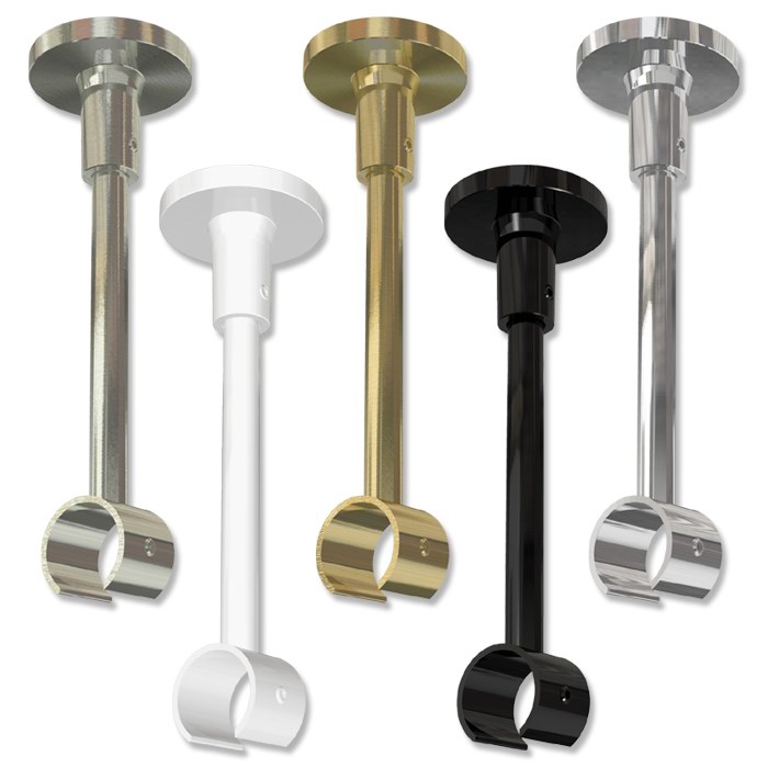 Deckenträger Deckenhalter für Innenlaufstangen / Gardinenstangen 20 mm