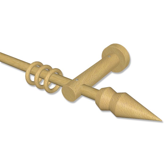 Holz Gardinenstangen Buche lackiert 16 mm Ø, viele Größen, preiswerte