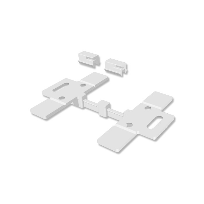 Deckenclipse / Deckenhalterungen für Interdeco Gardinenleisten Slimline