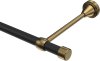 10153724-102895 Gardinenstange Metall 16 mm Ø PRIMUS - Lucan Schwarz / Messing Antik (ohne Ringe)
