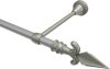 10154124-103334 Gardinenstange Metall 16 mm Ø PRIMUS - Matteo Silbergrau / Chrom matt (ohne Ringe)