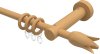10160311-1030 Gardinenstange Holz 16 mm Ø ADRIAN - Flower Buche lackiert