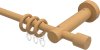 10162011-1030 Gardinenstange Holz 16 mm Ø ADRIAN - Pin Buche lackiert
