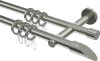 10162403-1040 Gardinenstange Edelstahl 16 mm Ø 2-läufig MEDIUM - Santoni