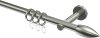 10162501-XX39 Gardinenstange Edelstahl-Optik 16 mm Ø MEDIUM - Poveda