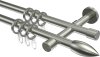 10162516-1039 Gardinenstange Edelstahl-Optik 16 mm Ø 2-läufig SINUX - Poveda