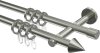 10162603-1040 Gardinenstange Edelstahl 16 mm Ø 2-läufig MEDIUM - Scarano