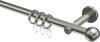 10162701-1039 Gardinenstange Edelstahl-Optik 16 mm Ø MEDIUM - Puros