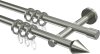 10162803-1040 Gardinenstange Edelstahl 16 mm Ø 2-läufig MEDIUM - Castello