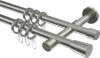 10162916-1039 Gardinenstange Edelstahl-Optik 16 mm Ø 2-läufig SINUX - Carelli