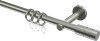 10163001-1039 Gardinenstange Edelstahl-Optik 16 mm Ø MEDIUM - Caras