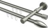 10172516-1039 Innenlauf Gardinenstange Edelstahl-Optik 16 mm Ø 2-läufig SINUX - Poveda