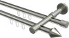 10172816-1039 Innenlauf Gardinenstange Edelstahl-Optik 16 mm Ø 2-läufig SINUX - Castello