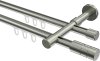 10173016-1039 Innenlauf Gardinenstange Edelstahl-Optik 16 mm Ø 2-läufig SINUX - Caras