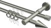 10182616-1039 Rundrohr-Innenlauf Gardinenstange Edelstahl-Optik 16 mm Ø 2-läufig SINUX - Scarano