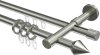 10182816-1039 Rundrohr-Innenlauf Gardinenstange Edelstahl-Optik 16 mm Ø 2-läufig SINUX - Castello