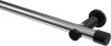 10193111-XX1229 Gardinenstange Metall 20 mm Ø PLATON - Santo Chrom / Schwarz (ohne Ringe)