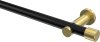10193111-XX2938 Gardinenstange Metall 20 mm Ø PLATON - Santo Schwarz / Messing-Optik (ohne Ringe)