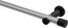 10193111-103329 Gardinenstange Metall 20 mm Ø PLATON - Santo Silbergrau / Schwarz (ohne Ringe)