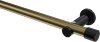 10193111-XX9529 Gardinenstange Metall 20 mm Ø PLATON - Santo Messing Antik / Schwarz (ohne Ringe)