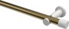 10193111-XX9532 Gardinenstange Metall 20 mm Ø PLATON - Santo Messing Antik / Weiß (ohne Ringe)