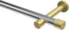 10193125-XX1238 Gardinenstange Metall 20 mm Ø PRESTIGE - Santo Chrom / Messing-Optik (ohne Ringe)