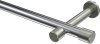 10193125-101239 Gardinenstange Metall 20 mm Ø PRESTIGE - Santo Chrom / Edelstahl-Optik (ohne Ringe)