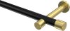 10193125-XX2938 Gardinenstange Metall 20 mm Ø PRESTIGE - Santo Schwarz / Messing-Optik (ohne Ringe)