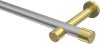 10193125-XX3338 Gardinenstange Metall 20 mm Ø PRESTIGE - Santo Silbergrau / Messing-Optik (ohne Ringe)