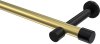 10193125-XX3829 Gardinenstange Metall 20 mm Ø PRESTIGE - Santo Messing-Optik / Schwarz (ohne Ringe)