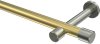 10193125-XX3839 Gardinenstange Messing-Optik / Edelstahl-Optik 20 mm Ø PRESTIGE - Santo (ohne Ringe)