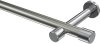 10193125-103912 Gardinenstange Metall 20 mm Ø PRESTIGE - Santo Edelstahl-Optik / Chrom (ohne Ringe)