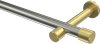 10193125-XX3938 Gardinenstange Edelstahl-Optik / Messing-Optik 20 mm Ø PRESTIGE - Santo (ohne Ringe)