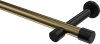 10193125-XX9529 Gardinenstange Metall 20 mm Ø PRESTIGE - Santo Messing Antik / Schwarz (ohne Ringe)