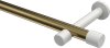 10193125-109532 Gardinenstange Metall 20 mm Ø PRESTIGE - Santo Messing Antik / Weiß (ohne Ringe)