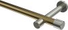 10193125-XX9539 Gardinenstange Metall 20 mm Ø PRESTIGE - Santo Messing Antik / Edelstahl-Optik (ohne Ringe)