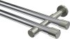 10193126-XX1239 Gardinenstange Metall 20 mm Ø 2-läufig PRESTIGE - Santo Chrom / Edelstahl-Optik (ohne Ringe)