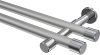 10193126-103312 Gardinenstange Metall 20 mm Ø 2-läufig PRESTIGE - Santo Silbergrau / Chrom (ohne Ringe)