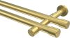 10193126-XX38 Gardinenstange Messing-Optik 20 mm Ø 2-läufig PRESTIGE - Santo (ohne Ringe)