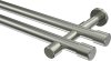 10193126-XX39 Gardinenstange Edelstahl-Optik 20 mm Ø 2-läufig PRESTIGE - Santo (ohne Ringe)