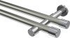 10193126-XX3912 Gardinenstange Metall 20 mm Ø 2-läufig PRESTIGE - Santo Edelstahl-Optik / Chrom (ohne Ringe)