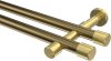 10193126-XX9538 Gardinenstange Metall 20 mm Ø 2-läufig PRESTIGE - Santo Messing Antik / Messing-Optik (ohne Ringe)