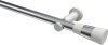 10193311-101232 Gardinenstange Metall 20 mm Ø PLATON - Tanara Chrom / Weiß (ohne Ringe)