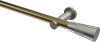 10193311-XX9539 Gardinenstange Metall 20 mm Ø PLATON - Tanara Messing Antik / Edelstahl-Optik (ohne Ringe)