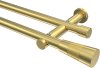 10193312-XX38 Gardinenstange Messing-Optik 20 mm Ø 2-läufig PLATON - Tanara (ohne Ringe)