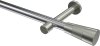 10193325-XX1239 Gardinenstange Metall 20 mm Ø PRESTIGE - Tanara Chrom / Edelstahl-Optik (ohne Ringe)