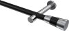 10193325-102912 Gardinenstange Metall 20 mm Ø PRESTIGE - Tanara Schwarz / Chrom (ohne Ringe)