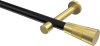10193325-XX2938 Gardinenstange Metall 20 mm Ø PRESTIGE - Tanara Schwarz / Messing-Optik (ohne Ringe)