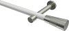 10193325-XX3239 Gardinenstange Metall 20 mm Ø PRESTIGE - Tanara Weiß / Edelstahl-Optik (ohne Ringe)