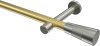10193325-XX3839 Gardinenstange Messing-Optik / Edelstahl-Optik 20 mm Ø PRESTIGE - Tanara (ohne Ringe)